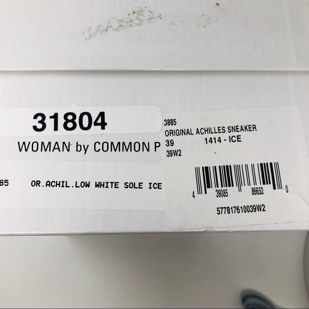COMMON PROJECTS ACHILLES SNEAKER SZ39 - Picture 8 of 8
